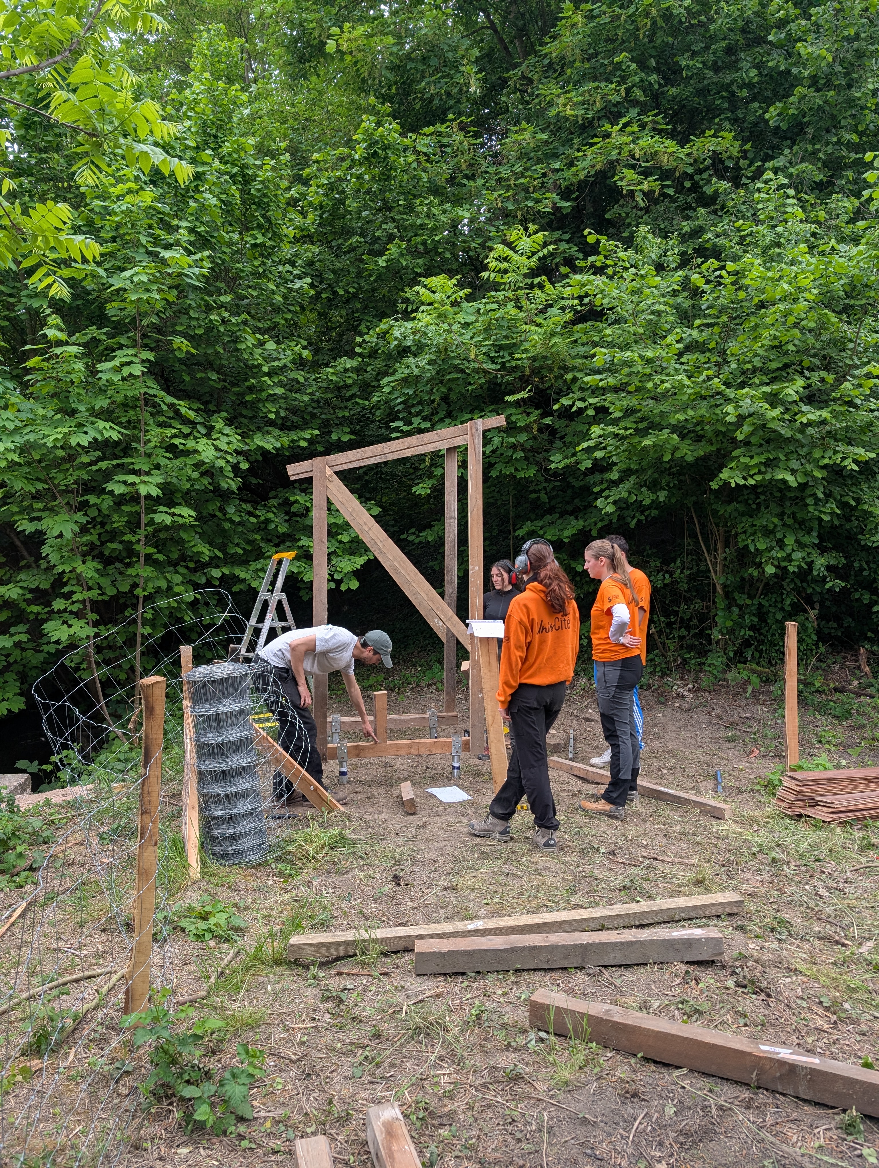 Photo d’un chantier participatif
